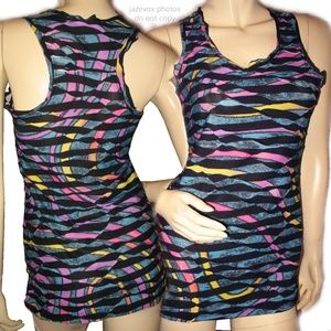Vintage Y2K 90s Poetry Racerback Tank Top Patchwork Streetwear Punk Rock Summer